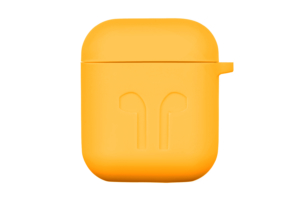 2E earphone case for Apple AirPods, Pure Color Silicone Imprint (1.5mm), Yellow