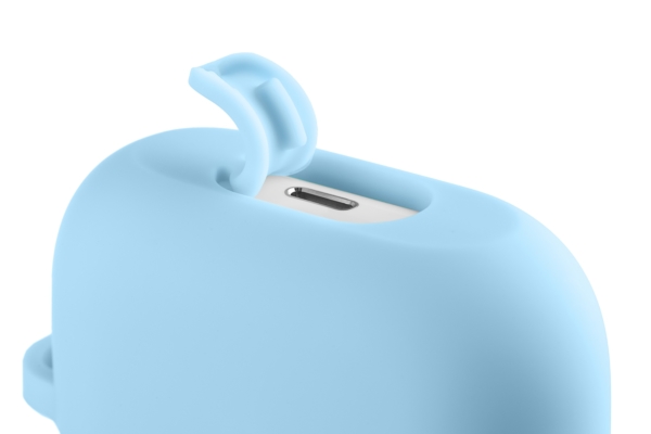2Е earphone case for Apple AirPods Pro, Pure Color Silicone (2.5mm), Blue