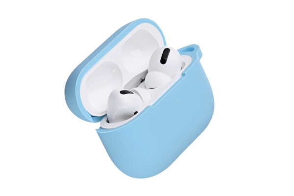 2Е earphone case for Apple AirPods Pro, Pure Color Silicone (2.5mm), Blue