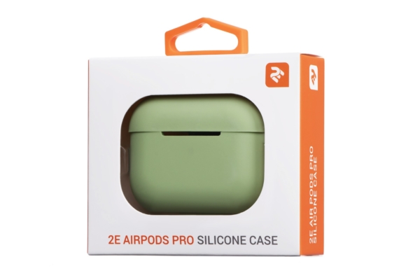 Чехол 2Е для наушников Apple AirPods Pro, Pure Color Silicone (2.5mm), Light green