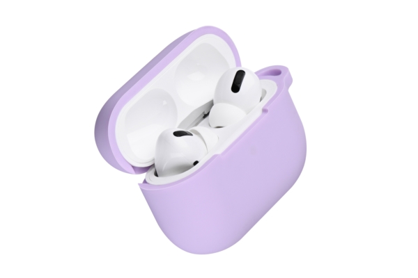 2Е earphone case for Apple AirPods Pro, Pure Color Silicone (2.5mm), Light purple