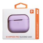 2Е earphone case for Apple AirPods Pro, Pure Color Silicone (2.5mm), Light purple