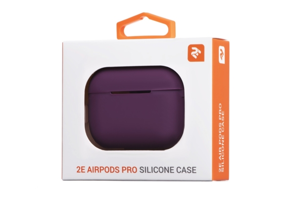 Чохол 2Е для навушників Apple AirPods Pro, Pure Color Silicone (2.5mm), Marsala