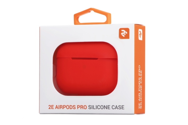Чохол 2Е для навушників Apple AirPods Pro, Pure Color Silicone (2.5mm), Red
