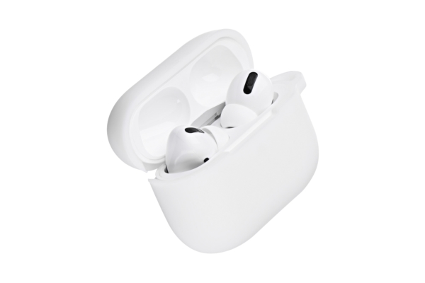 2Е earphone case for Apple AirPods Pro, Pure Color Silicone (2.5mm), White