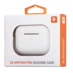2Е earphone case for Apple AirPods Pro, Pure Color Silicone (2.5mm), White