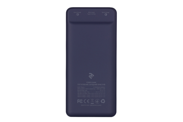 Power Bank 2E 20000 мАч PD Quick Charge Dark Blue