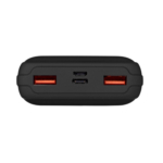 2E Портативний зарядний пристрій Power Bank 20000mAh, DC 5V, PD, QC3.0-2USB, MicroUSB, Type-C, black