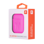 Чехол 2Е для Apple AirPods, Pure Color Silicone Imprint (1.5mm), Fuchsia