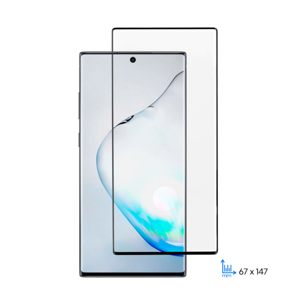 Защитное стекло 2E для Samsung Galaxy Note 10, 3D EG, black border