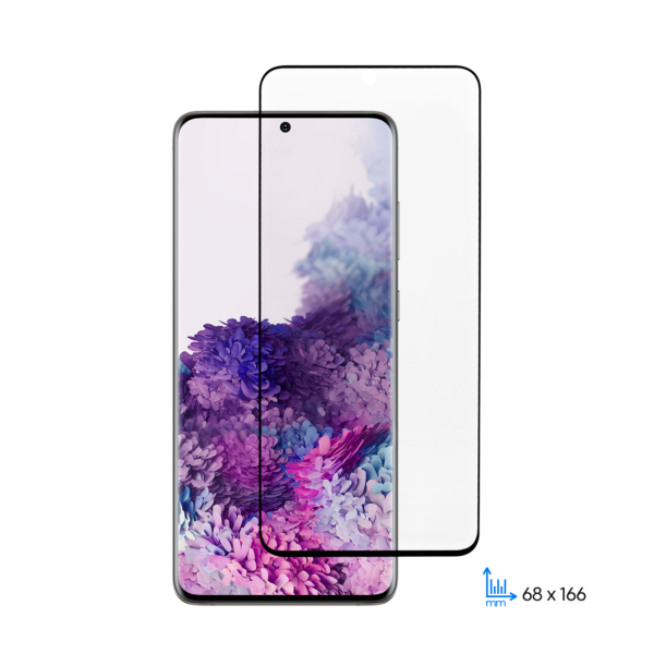 Защитное стекло 2E для Samsung Galaxy S20+, 3D EG, black border