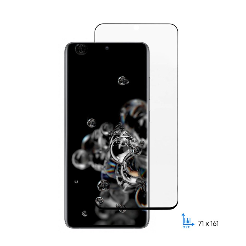 Защитное стекло 2E для Samsung Galaxy S20 Ultra, 3D EG, black border