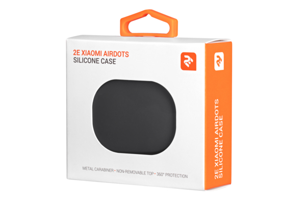 Чехол 2Е для Xiaomi AirDots, Pure Color Silicone (1.5mm), Carbon Gray