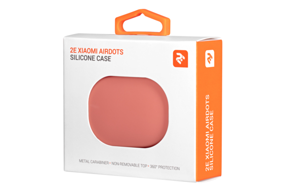 Чехол 2Е для Xiaomi AirDots, Pure Color Silicone (1.5mm), Light pink