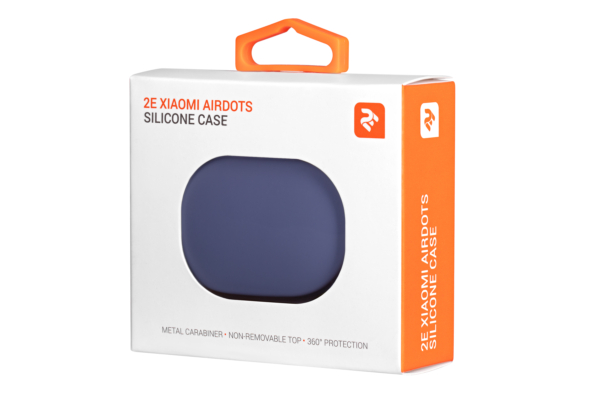 2E earphone case for Xiaomi AirDots, Pure Color Silicone (1.5mm), Lavender