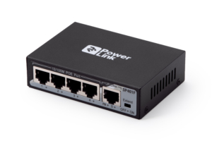 Switch 2E PowerLink SP401F 5xFE (4x FE PoE, 1xFE Uplink, 50W), unguided