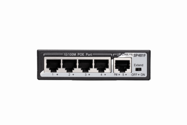 2E Комутатор PowerLink SP401F 5xFE (4x FE PoE, 1xFE Uplink, 50W), некерований
