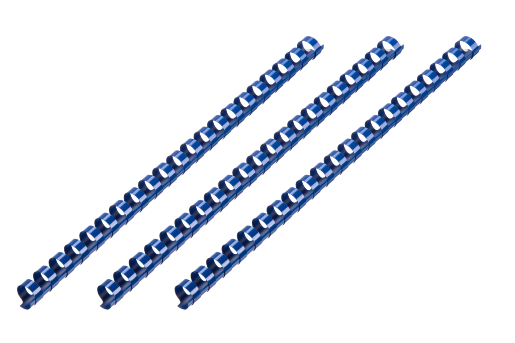 2E Plastic combs for the binder 6 mm, blue, 100 pcs