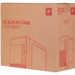 2E Корпус ALFA (E190) MidT,2xUSB3.0,сталь(бічна панель), без БЖ,чорний