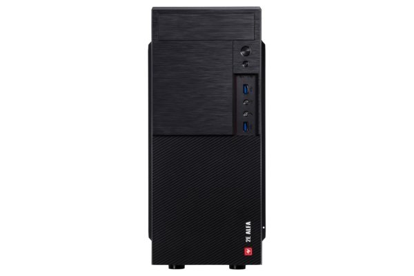 2E Корпус ALFA (E190) MidT,2xUSB3.0,сталь(бічна панель), без БЖ,чорний