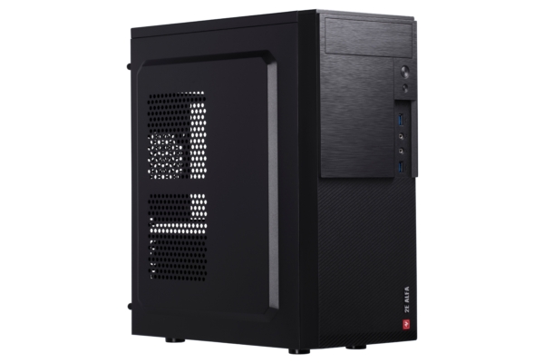 2E Корпус ALFA (E190) MidT,2xUSB3.0,сталь(бічна панель), без БЖ,чорний