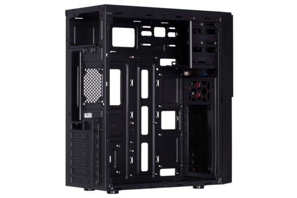 2E Корпус ALFA (E190) MidT,2xUSB3.0,сталь(бічна панель), без БЖ,чорний