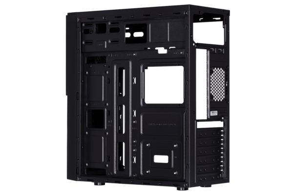 2E Корпус ALFA (E190) MidT,2xUSB3.0,сталь(бічна панель), без БЖ,чорний