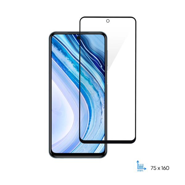 Защитное стекло 2E Basic для Xiaomi Redmi Note 9 Pro, 2.5D FCFG, black border