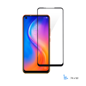 Захисне скло 2E Basic для TECNO Spark 5 Pro (KD7), 2.5D FCFG, black border
