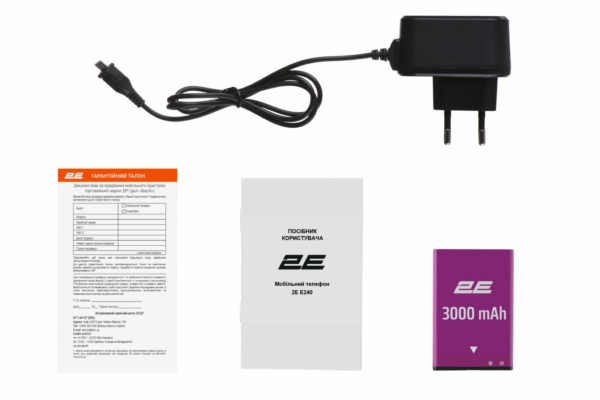 Mobile Phone 2E E240 POWER DualSim Black
