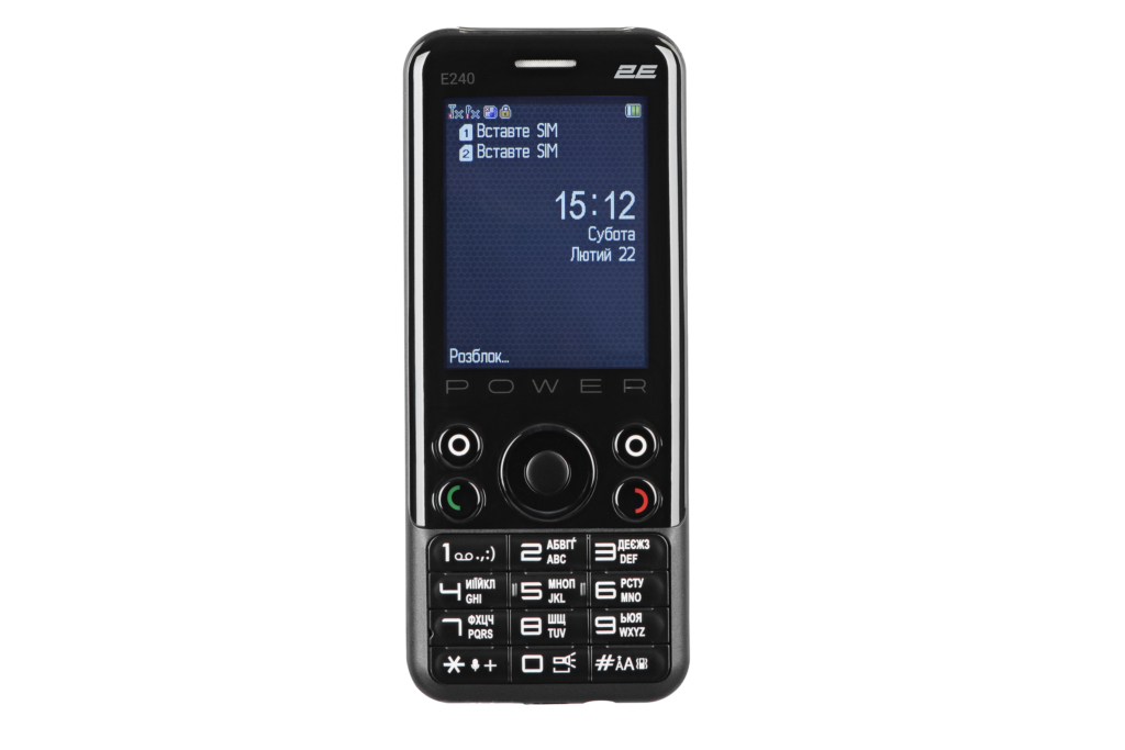 Mobile Phone 2E E240 POWER DualSim Black