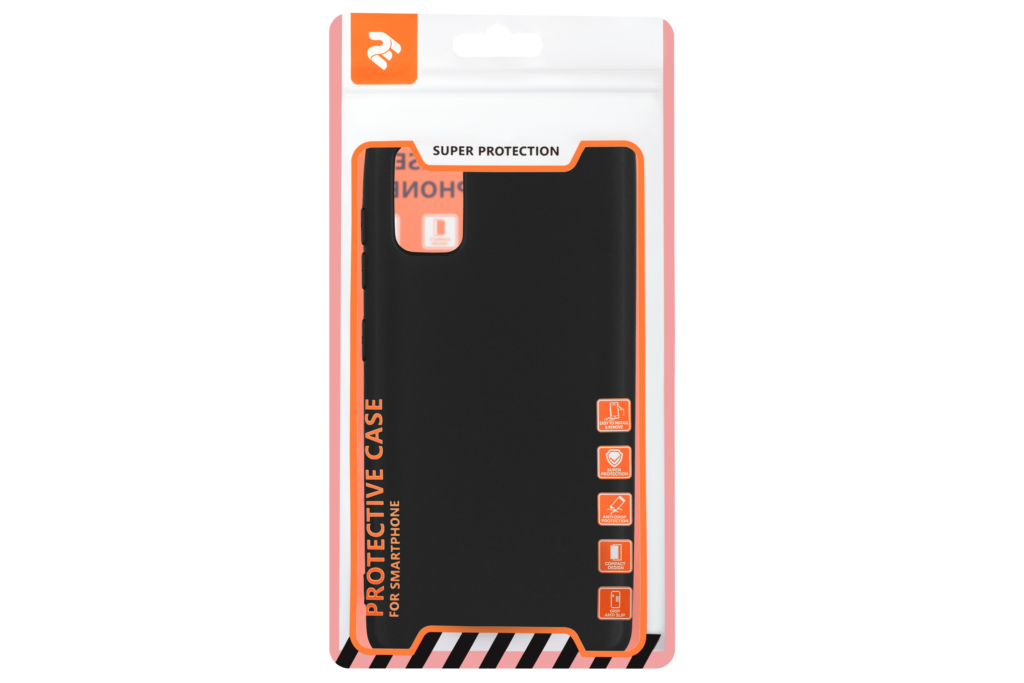 2Е Basic Case for Samsung Galaxy A41, Soft feeling, Black