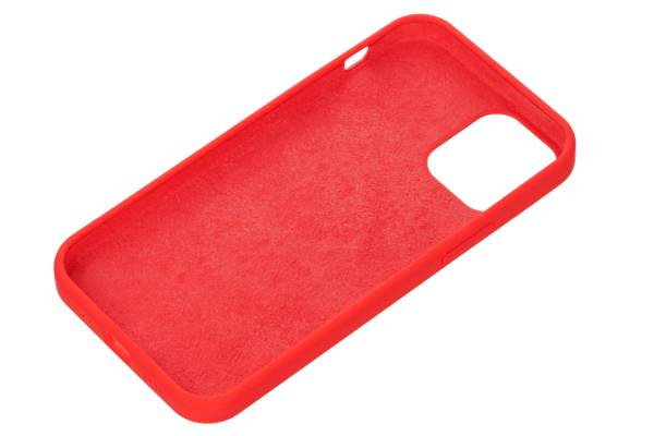 2E Case for Apple iPhone 12 (5.4″), Liquid Silicone, Red