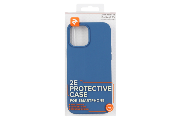 2E Case for Apple iPhone 12 Pro Max (6.7″), Liquid Silicone, Cobalt Blue
