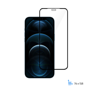 2 in 1 Protective Glass 2E for Apple iPhone 12 Pro Max, 2.5D FCFG, black border