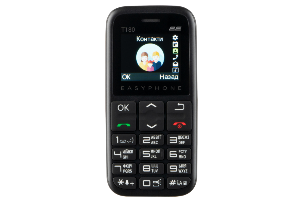 2E Мобільний телефон T180 2020 2SIM Black