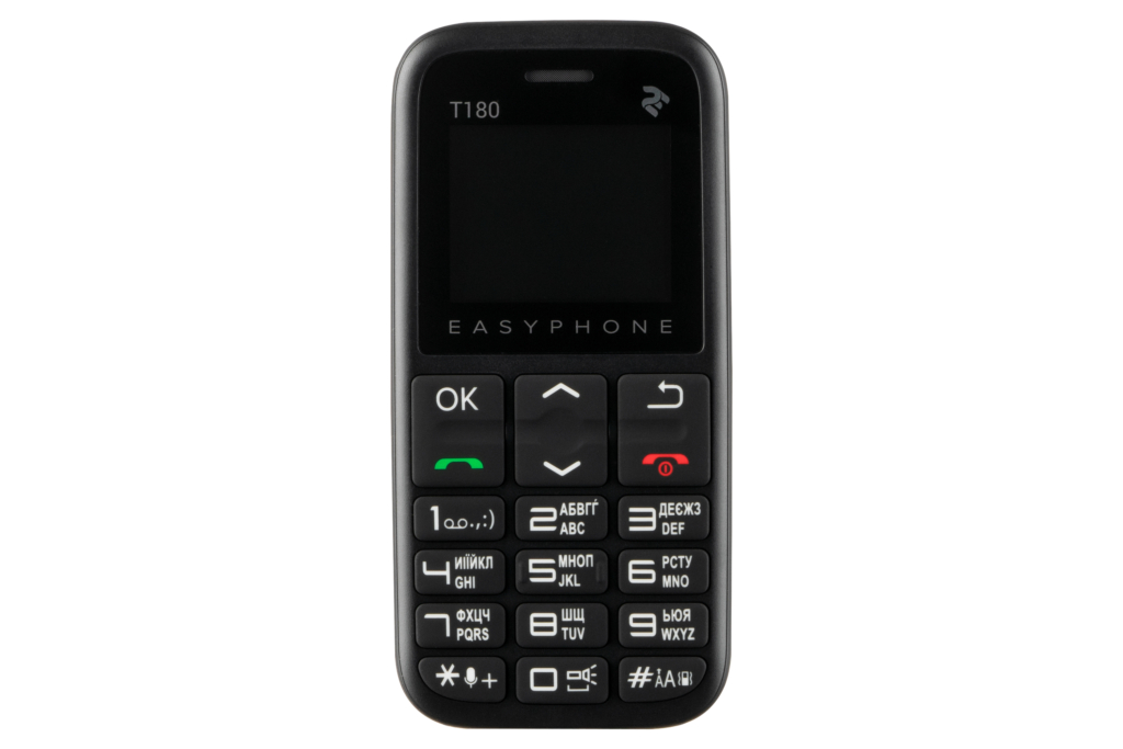 2E Мобільний телефон T180 2020 2SIM Black