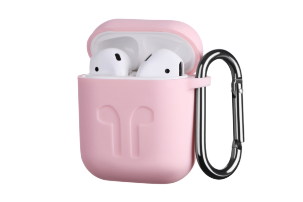 Чехол 2Е для Apple AirPods, Pure Color Silicone Imprint (1.5mm), Light pink