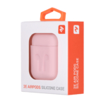 Чехол 2Е для Apple AirPods, Pure Color Silicone Imprint (1.5mm), Light pink