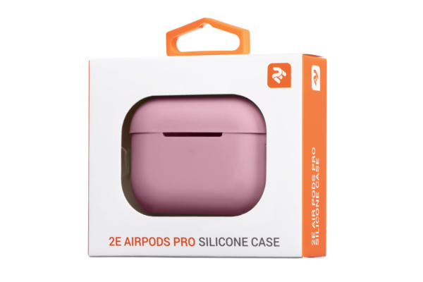 Чехол 2Е для наушников Apple AirPods Pro, Pure Color Silicone (2.5mm), Pink