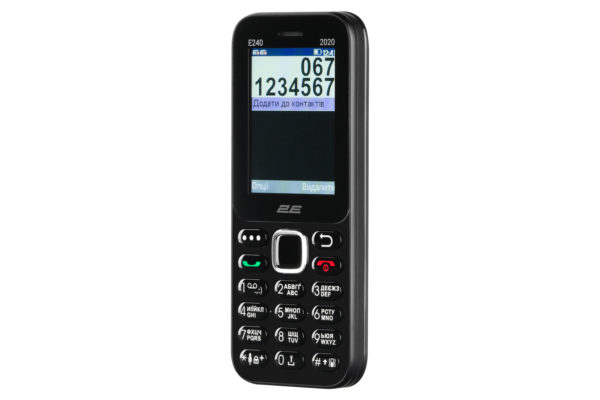 Mobile Phone 2E E240 2020 Dual SIM Black