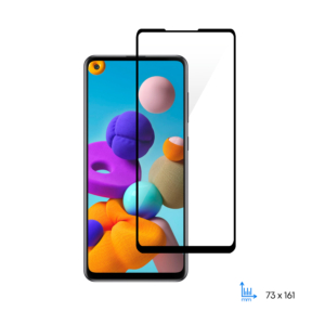 Protective Glass 2E for Samsung A21S (A217F), 2.5D FCFG, black border