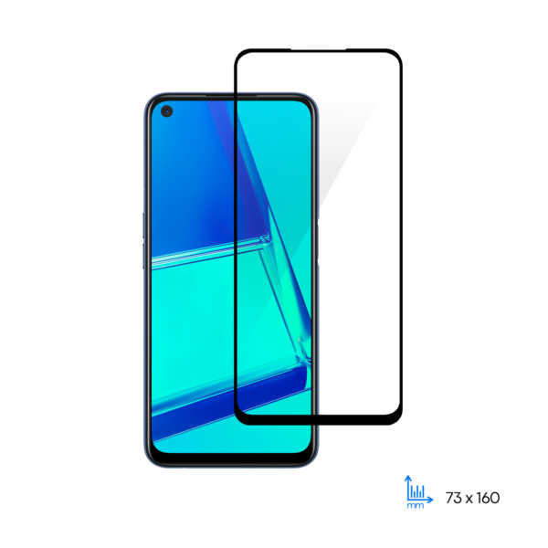 Защитное стекло 2E для Oppo A52, 2.5D FCFG, black border