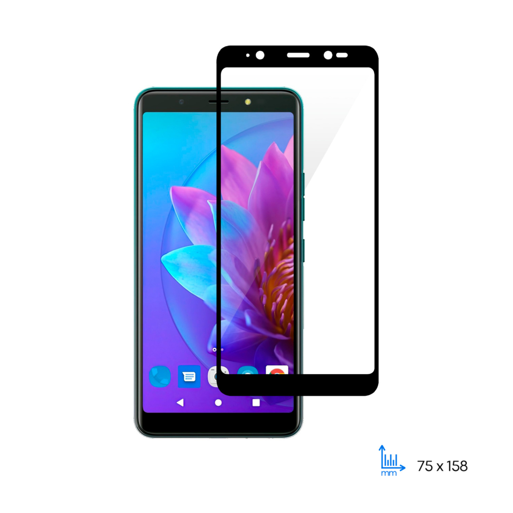 Захисне скло 2E для TECNO POP 4 (BC2/BC2C), 2.5D FCFG, black border