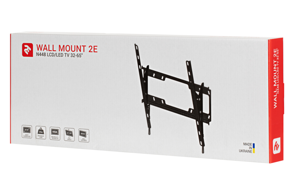Кріплення з кутом нахилу для ТВ 32-65″ 2E N448