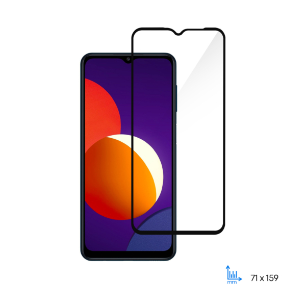 Комплект 2 в 1 защитное стекло 2E для Samsung Galaxy M12, 2.5D FCFG, black border