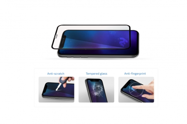 Protective glass 2E Basic for TECNO Pova (LD7), 2.5D FCFG, black border
