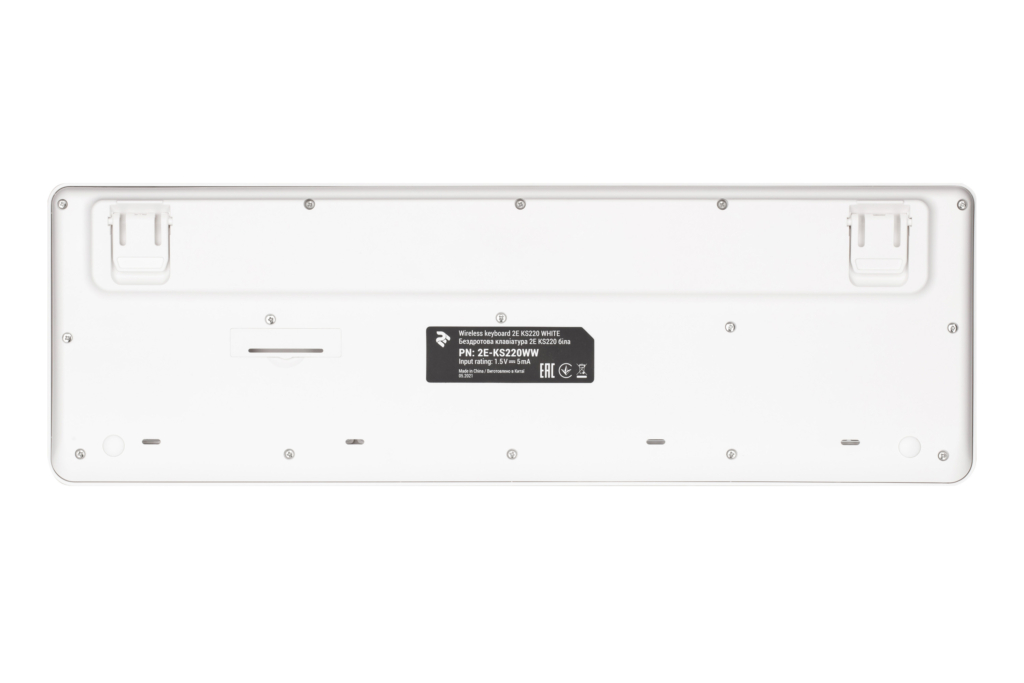 2E Клавіатура  KS220 WL White