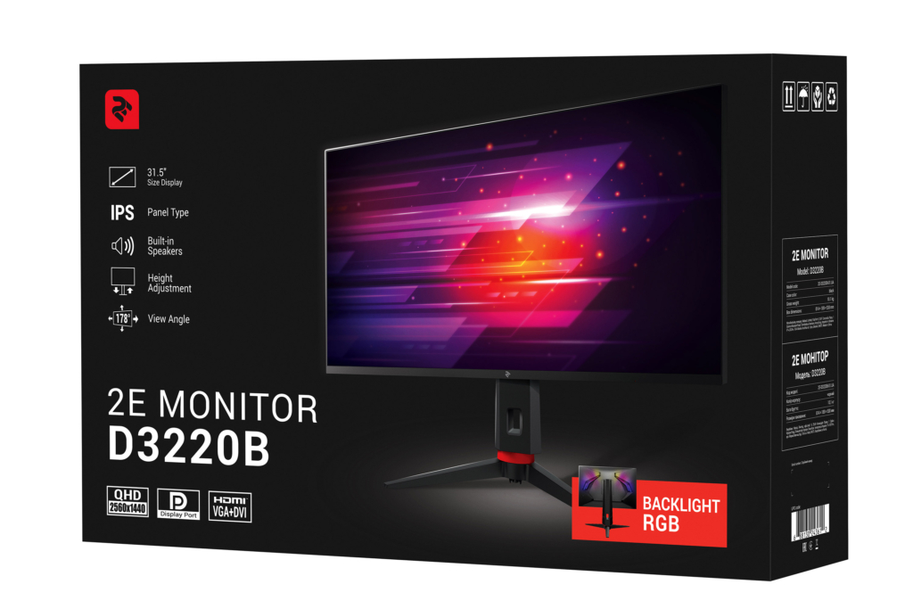 Monitor 2E D3220B Black