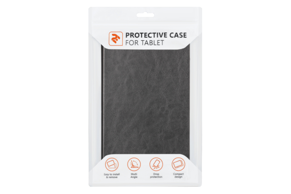 2E Basic case for Samsung Galaxy Tab S7 FE (SM-T735), 12.4″ (2021), Retro, Black